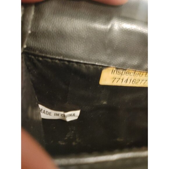 Metro Crossbody Travel Bag Black Kiss Lock Coin Pouch Vintage Medium Size - Picture 7 of 9